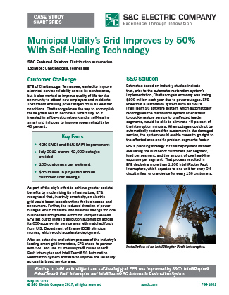Municipal Utility's Grid Improves by 50% With Self-Healing Technology